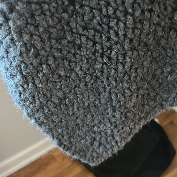 Cocogio gray sweater‎ knit cape one size fits all made in Italy - Picture 3 of 5